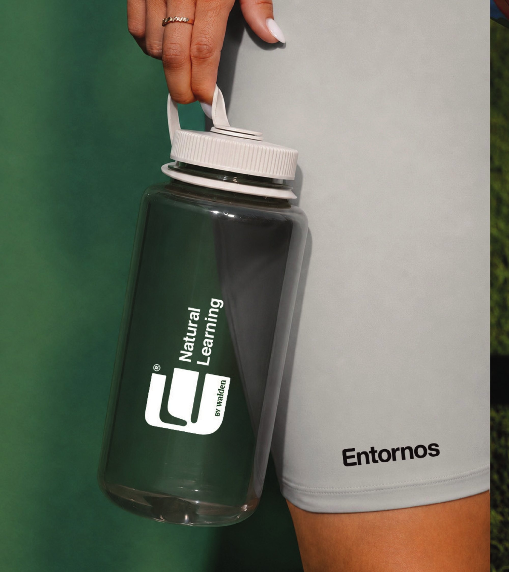 Botella Entornos verde