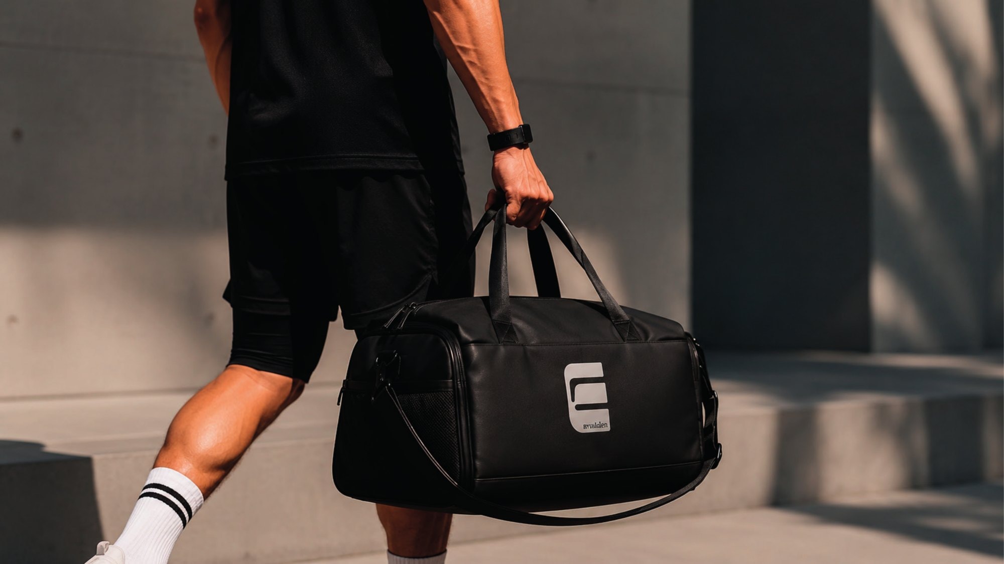 Duffle bag Entornos con isotipo E